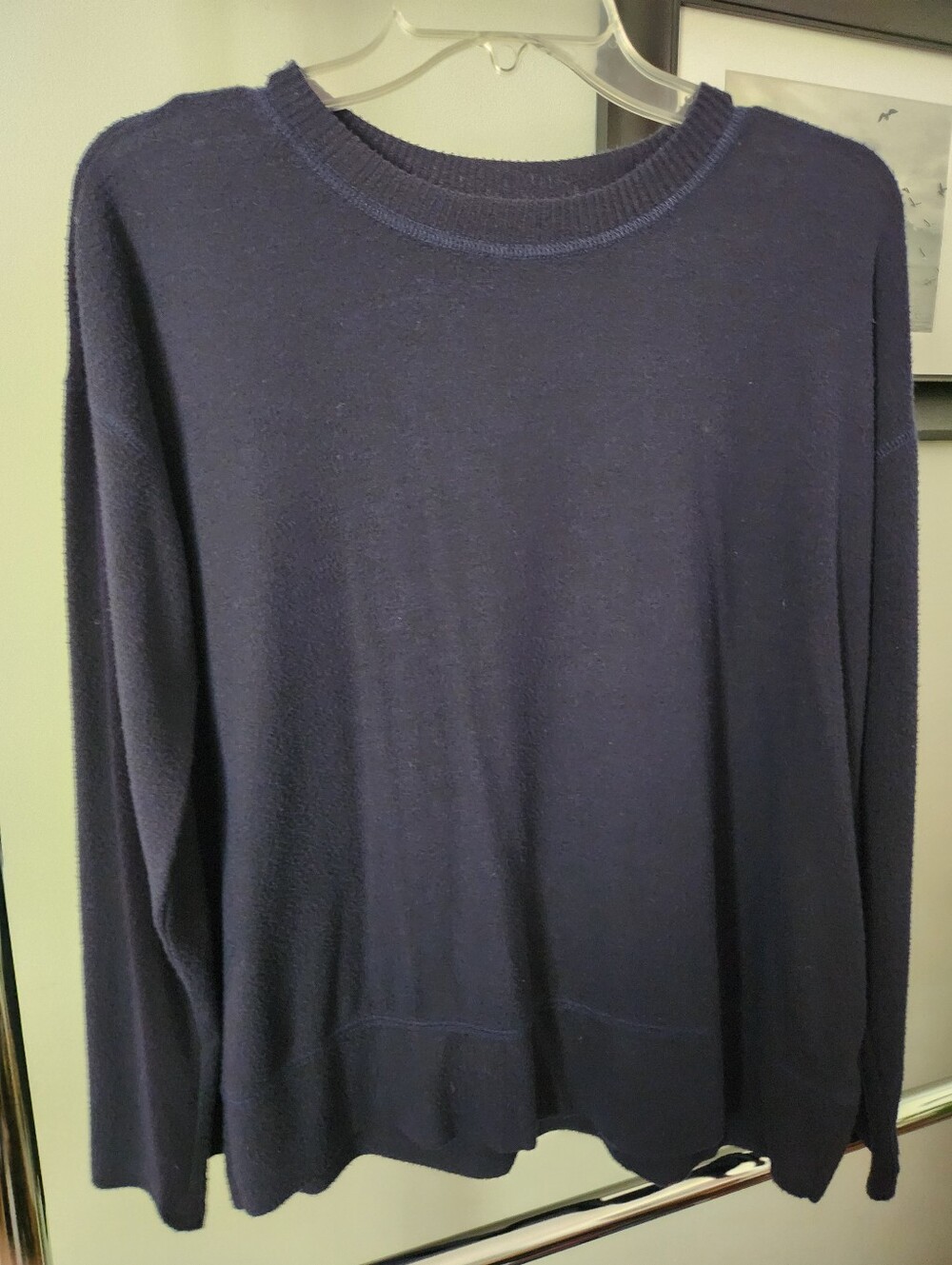 Lucky Brand Classic Navy Crewneck Sweater